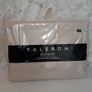 ***Valeron 108" x 95" Double Width Rod Pocket Curtain Panel Linen Blend Sa…